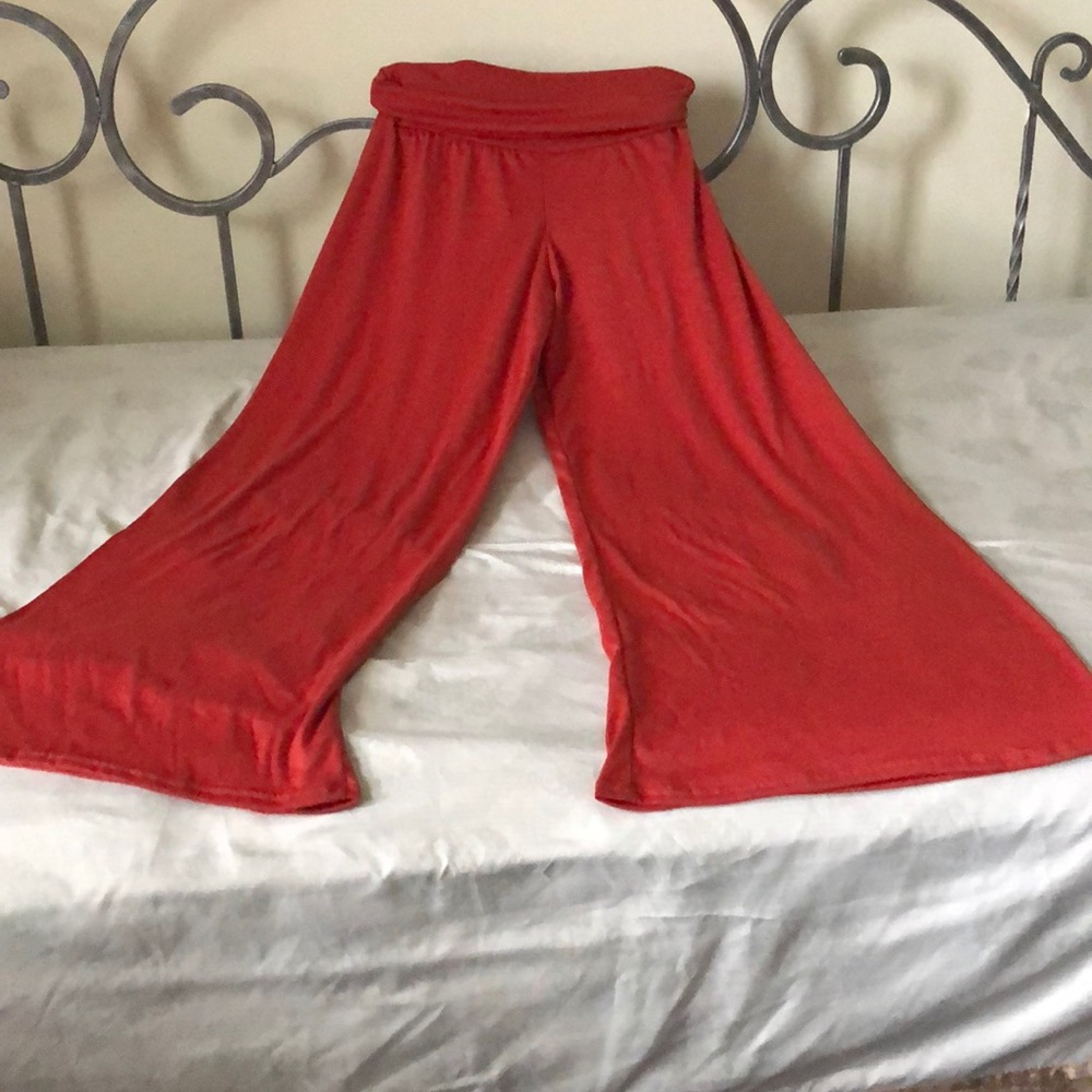 Palazzo pants burnt orange color
